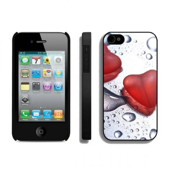 Valentine Heart Bead iPhone 4 4S Cases BRD - Click Image to Close